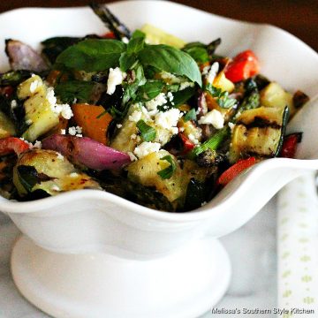 Grilled Vegetable Salad with an Apple Cider-Honey Vinaigrette