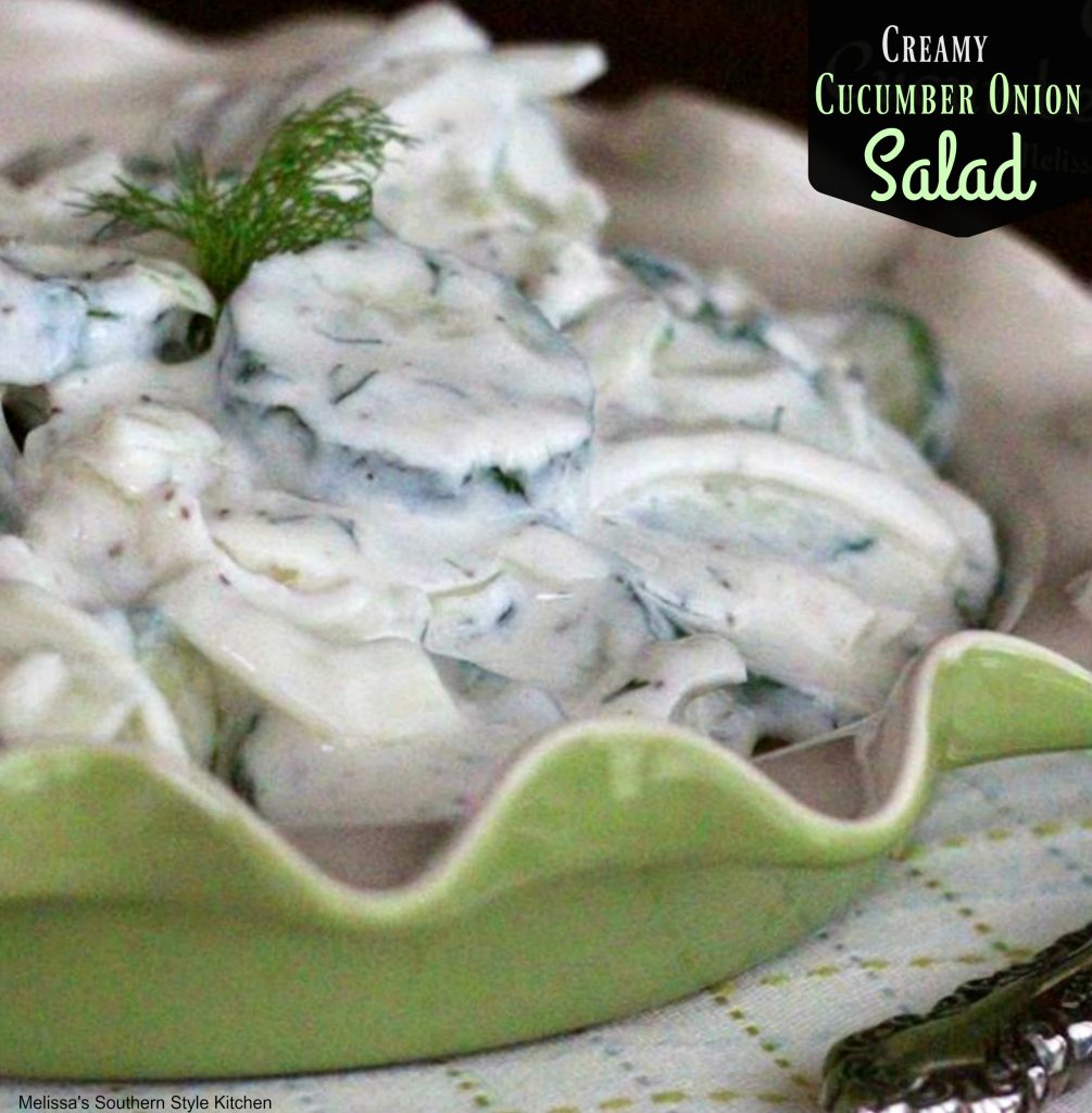 Creamy Cucumber Onion Salad