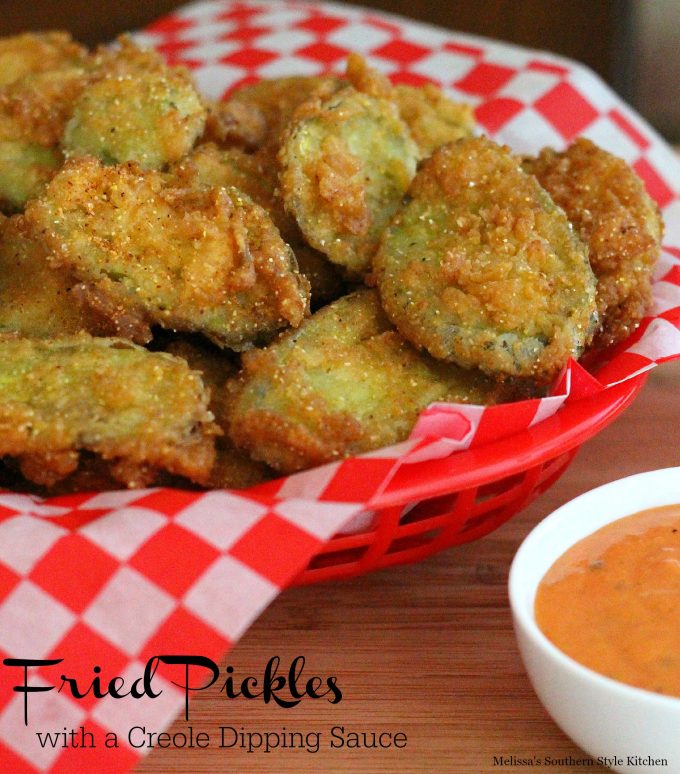 Fried Pickles With A Creole Dipping Sauce
