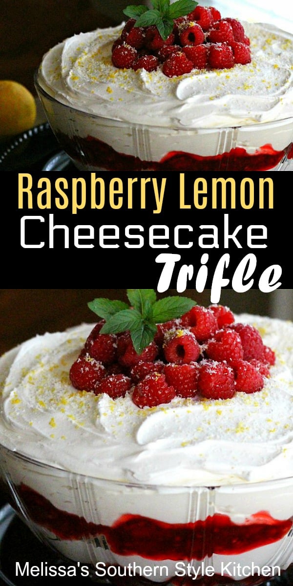 Raspberry Lemon Cheesecake Trifle