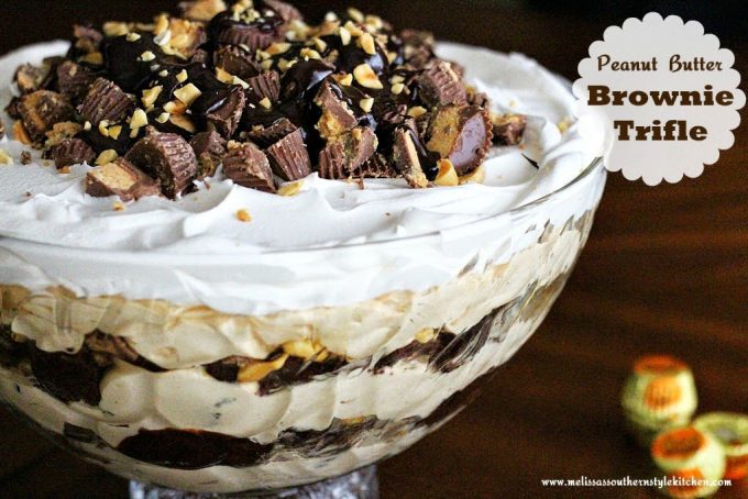 peanut butter brownie trifle 