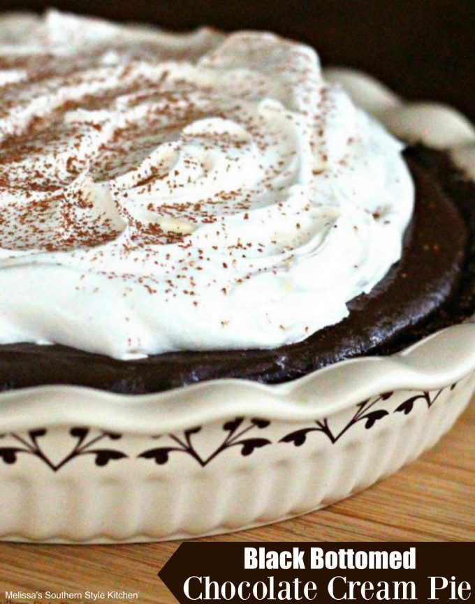 Black Bottomed Chocolate Cream Pie
