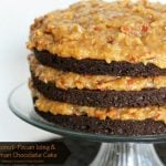 Coconut-Pecan Icing And German Chocolate Cake