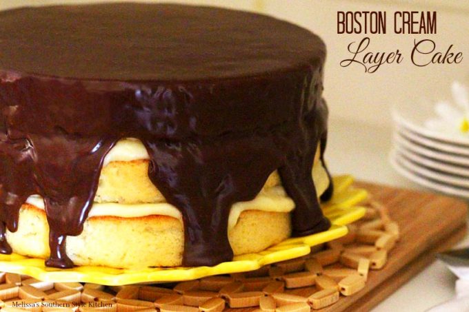 Boston Cream Layer Cake