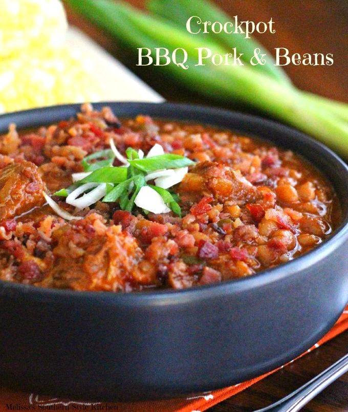 Crockpot Barbecue Pork and Beans