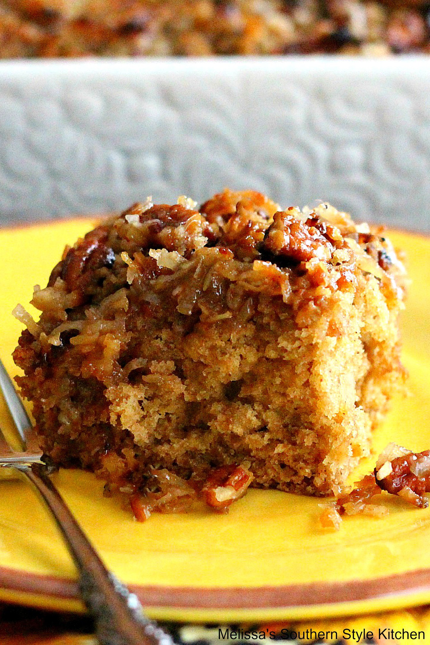 Oatmeal Cake with Broiled Coconut Pecan Topping ...