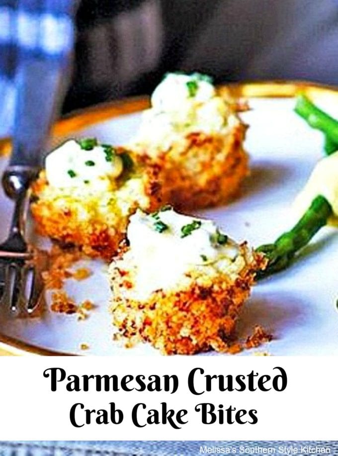 Parmesan Crusted Crab Cake Bites