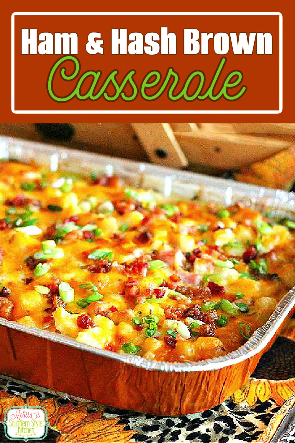 Turn leftover ham into a round two meal with this Ham and Hash Brown Casserole #ham #hamandhashbrowns #hashbrowncasserole #potatoes #potatocasserole #hashbrowns #holidayham #casserolerecipes #casseroles #southernfood #holidayrecipes #holidaybrunchrecipes #southernrecipes #bestpotatocasseroles via @melissasssk