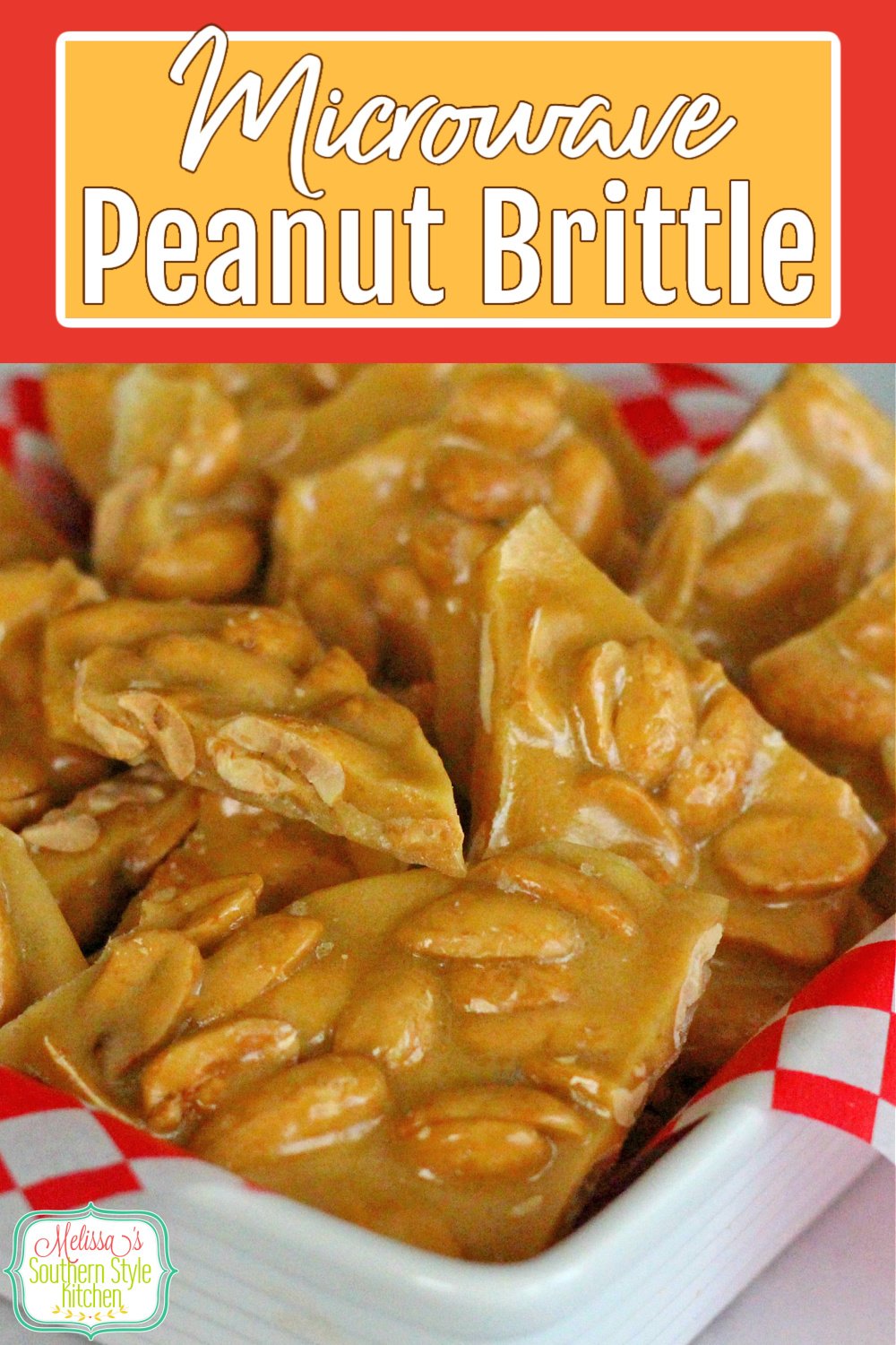 Make buttery peanut brittle in no time flat using a microwave #microwavepeanutbrittle #peanutbrittle #peanuts #candy #holidayrecipes #southernfood #desserts #dessertfoodrecipes #christmasrecipes #southernrecipes #christmascandy #holidaydesserts via @melissasssk
