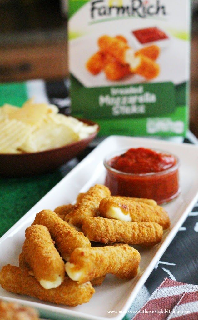 Super Snack Hacks and Game Day Party Ideas and cheesesticks
