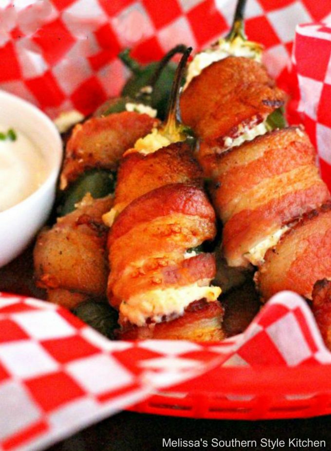 Baked Bacon Wrapped Jalapeno Poppers