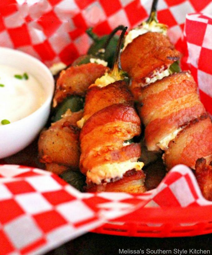 Baked Bacon Wrapped Jalapeno Poppers