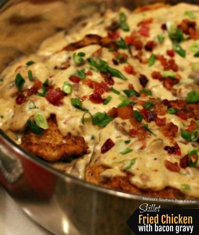 Fried Chicken with Bacon Gravy