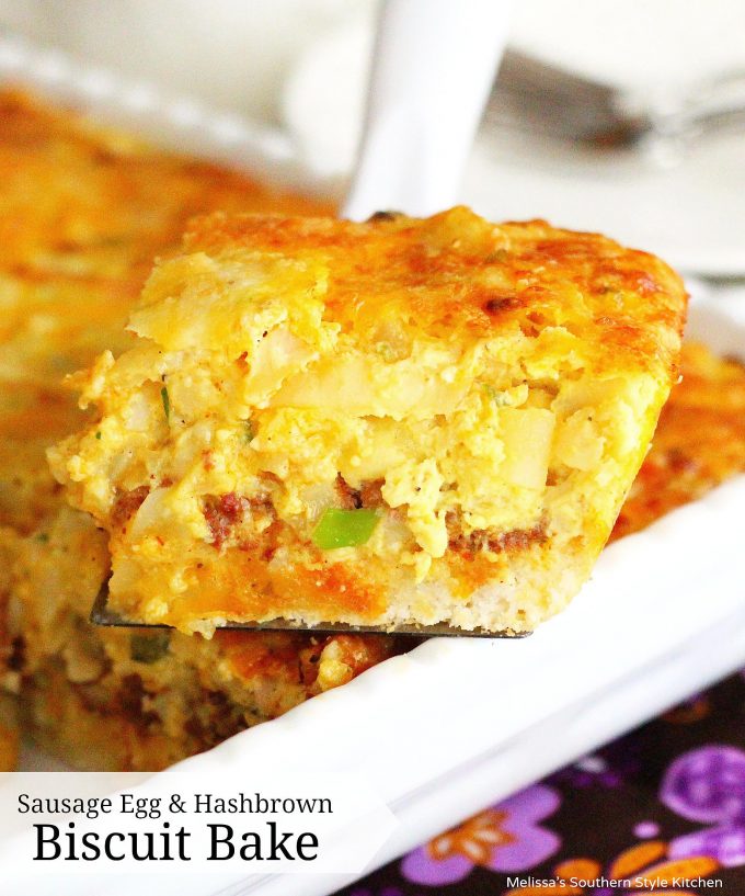 Sausage Egg And Hash Brown Biscuit Bake