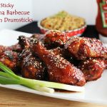 Sticky Sriracha Barbecue Chicken Drumsticks