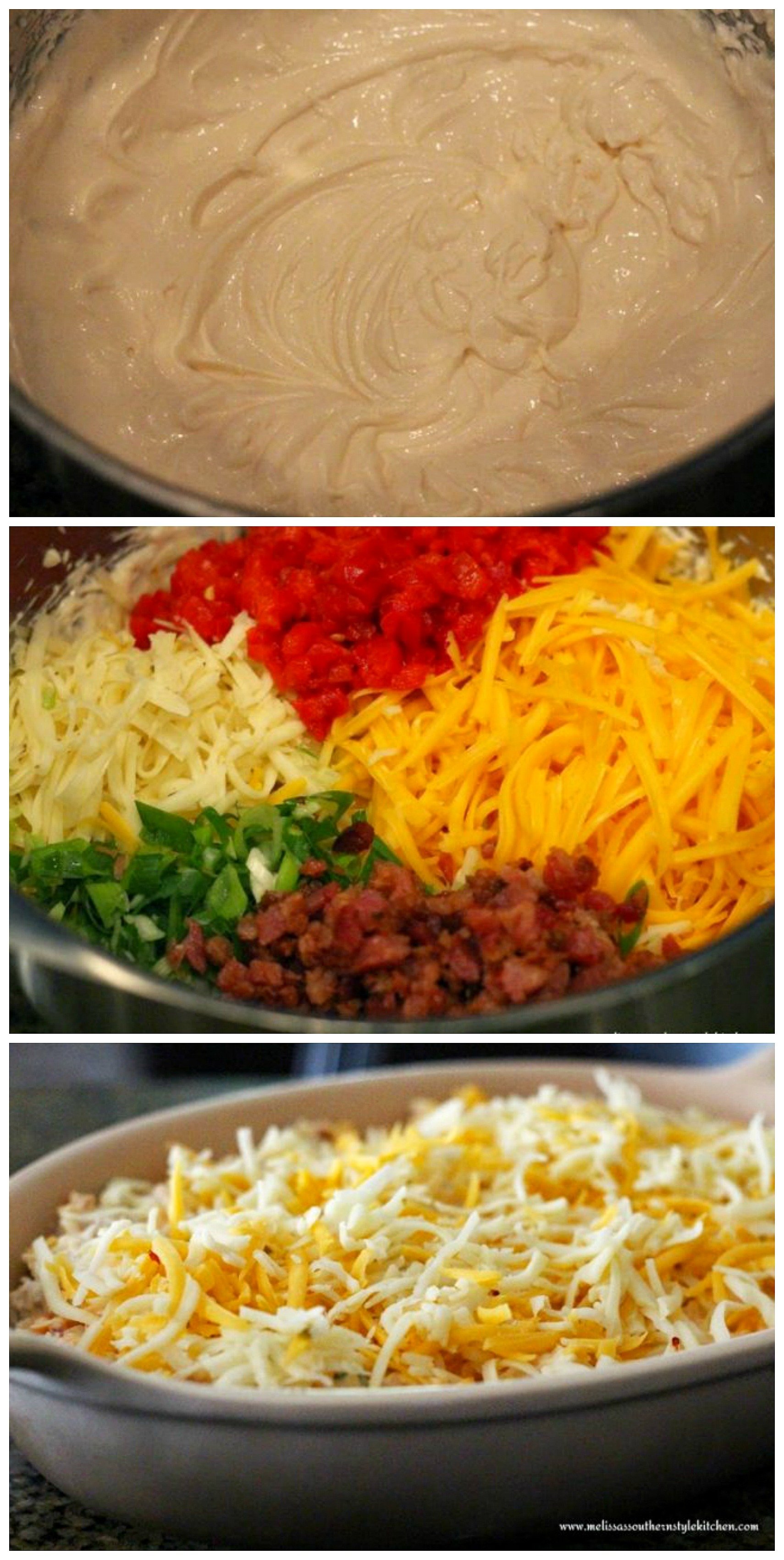Step-by-step images and ingredients for Hot Pimento Cheese Dip