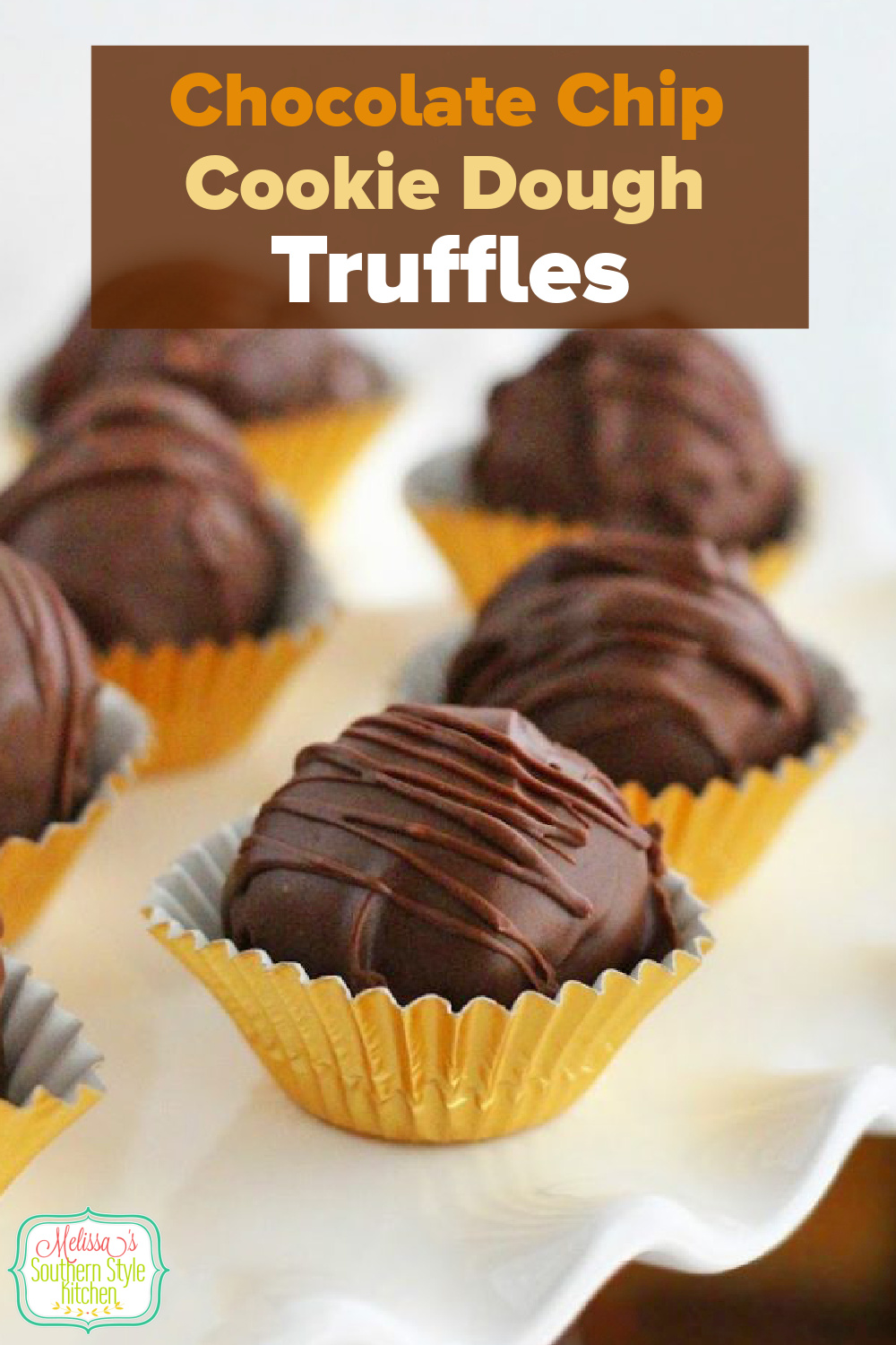 Don't wait until the holidays to Indulge in these eggless Chocolate Chip Cookie Dough Truffles #chocolatechipcookiedough #chocolatechipcookies #cookiedoughrecipes #egglesscookiedough #holidaybaking #truffles #cookiedoughtruffles #chocolatechipcookiedoughtruffles #chocolate #chocolatetruffles via @melissasssk