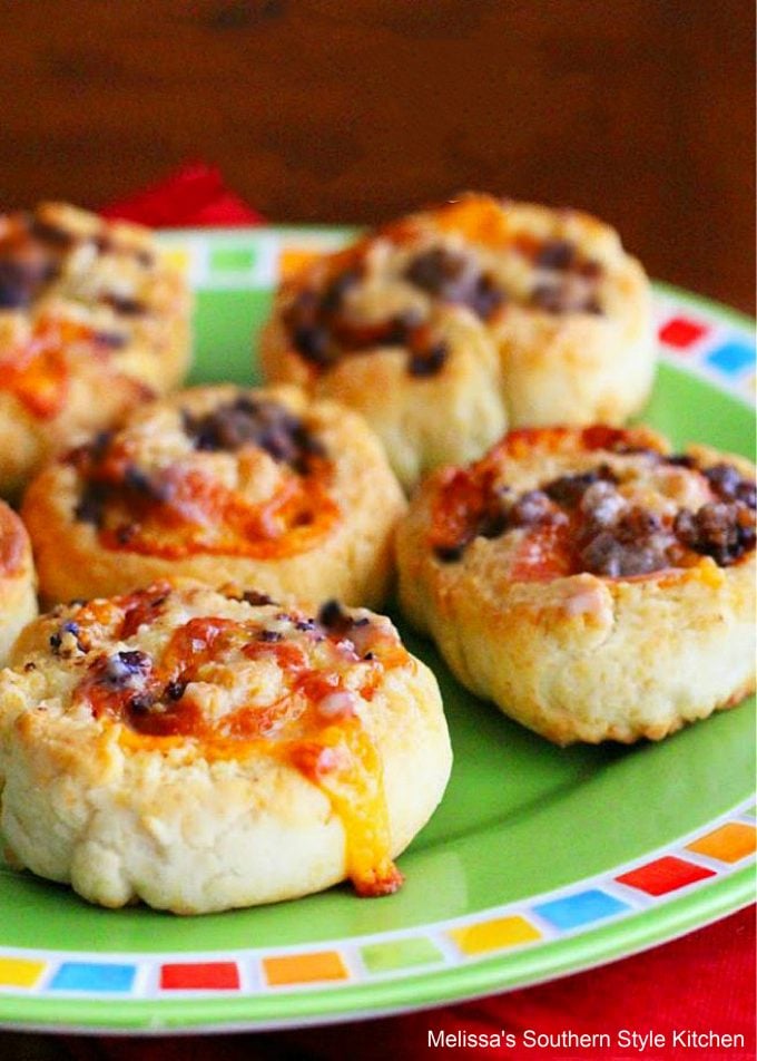 easy Cheesy Sausage Biscuit Pinwheels