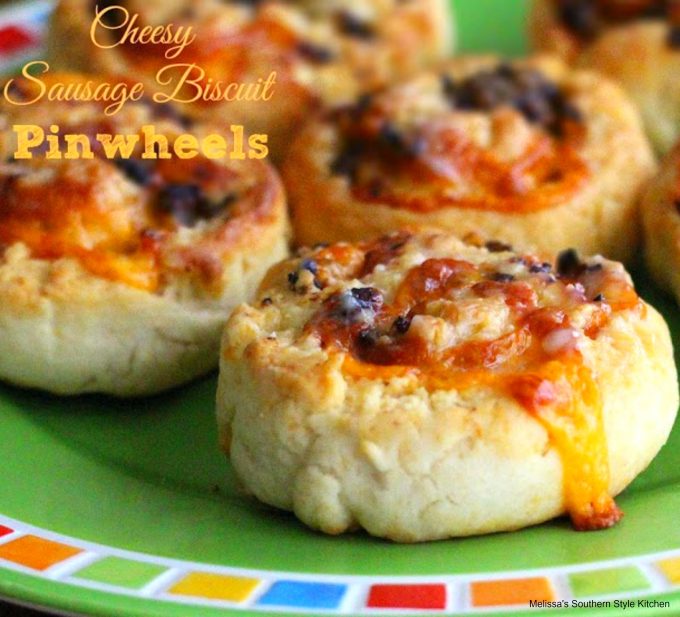 Cheesy Sausage Biscuit Pinwheels