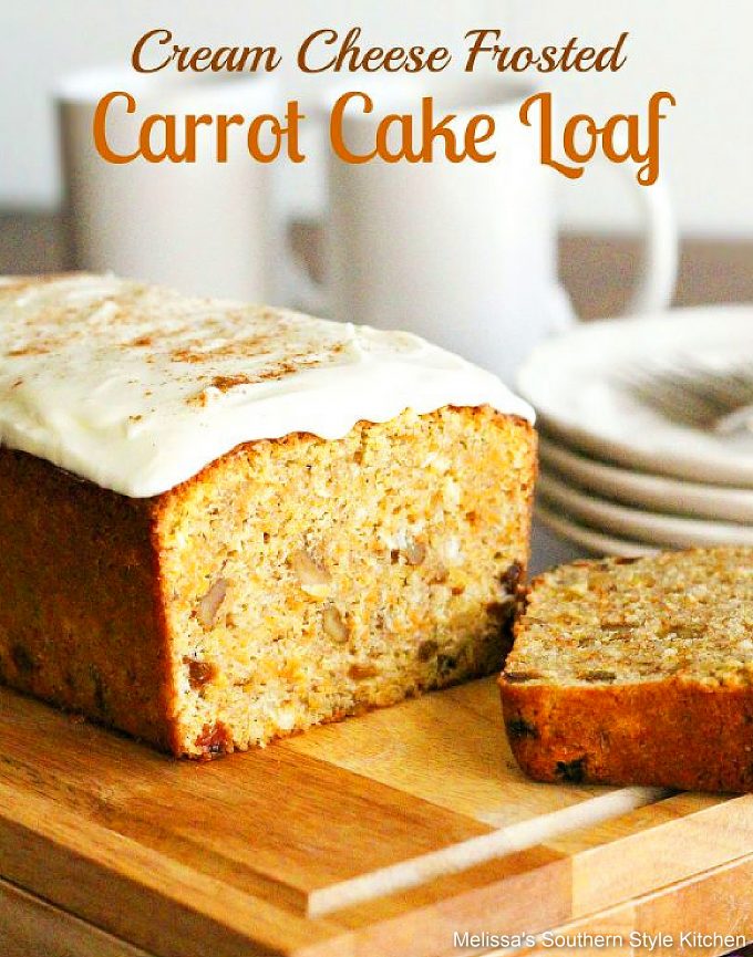 Cream Cheese Frosted Carrot Cake Loaf recipe 
