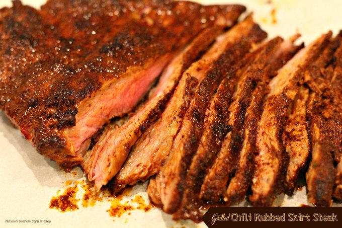 Grilled Chili Rubbed Skirt Steak