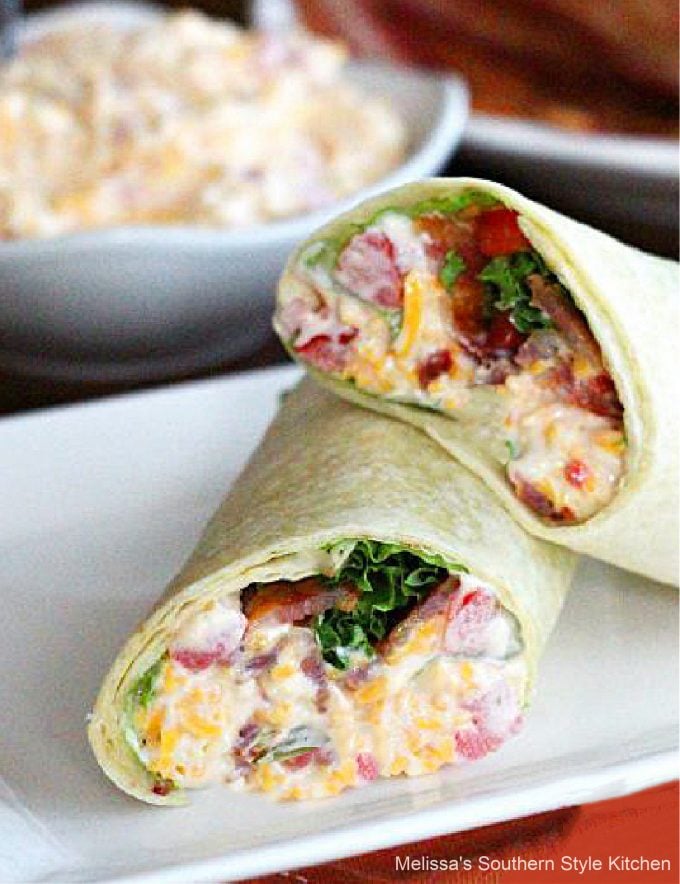 Southern style Pimento Cheese BLT Wrap