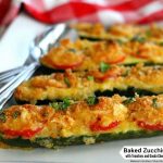 Baked Zucchini with Tomatoes and Gouda Cheese