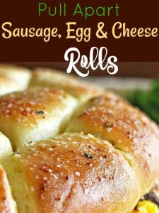PULL APART SAUSAGE EGG AND CHEESE ROLLS
