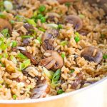 Teriyaki Rice Pilaf With Mushrooms And Peas