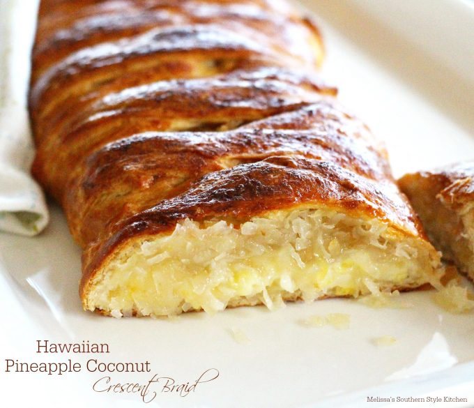 Hawaiian Pineapple Coconut Crescent Braid