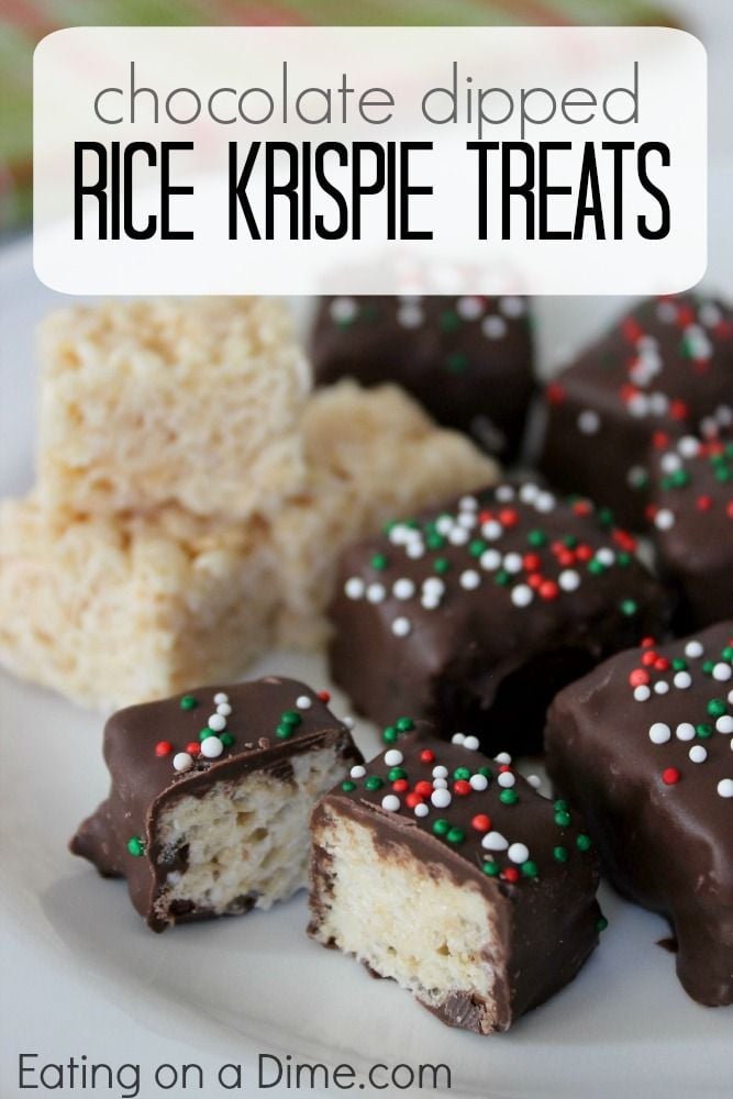 Chocolate Covered Rice Krispie Treats