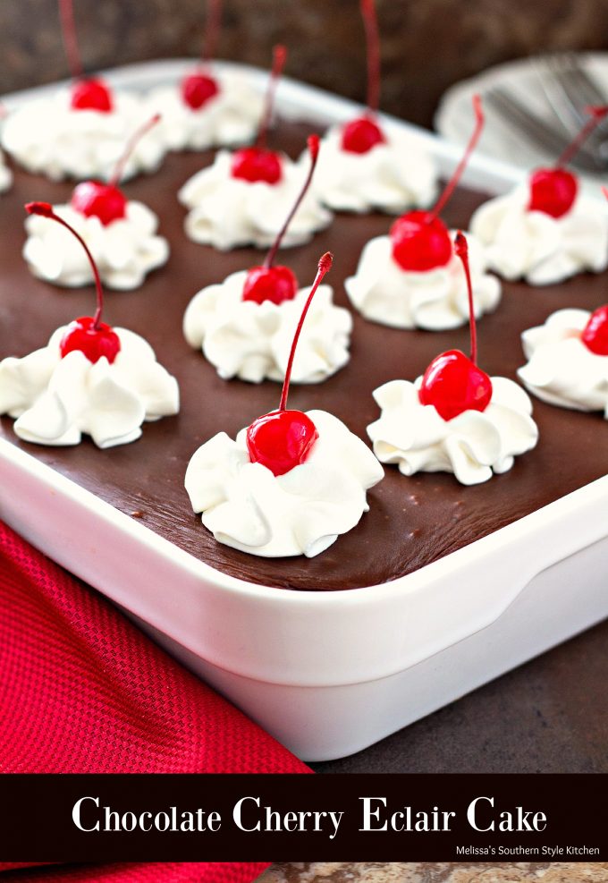 Chocolate-Cherry-Eclair-Cake