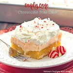 Candy Cane Cheesecake Poke Cake