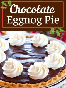 Chocolate Eggnog Pie