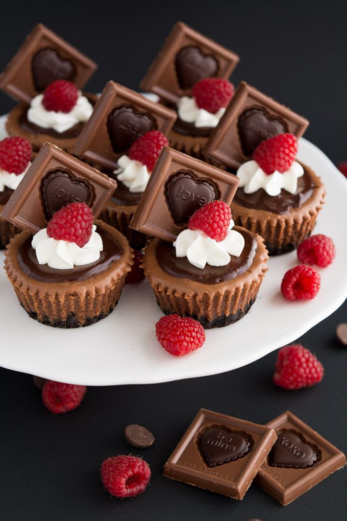 Triple Chocolate Mini Cheesecakes