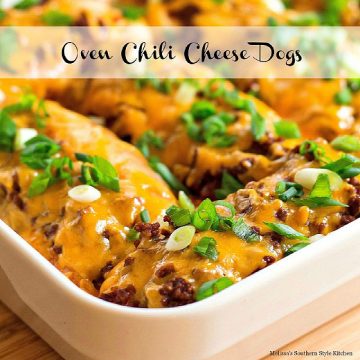 Oven Chili Cheese Dogs recipe