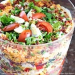 how to make Chicken Bacon Ranch Layered Salad