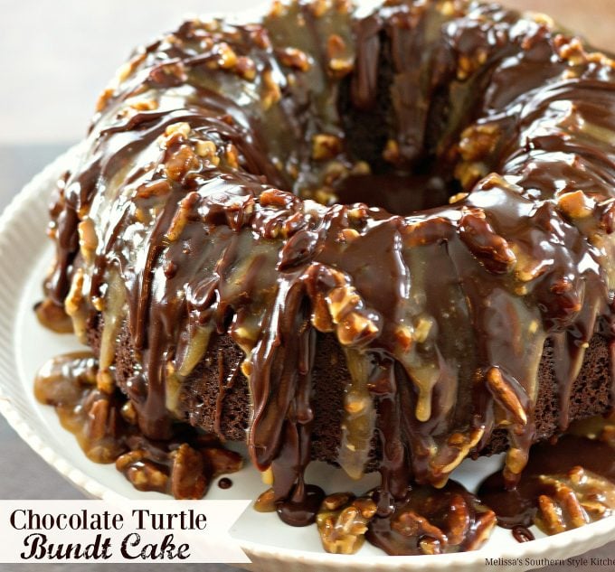 Chocolate Turtle Bundt Cake