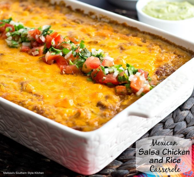 Mexican Salsa Chicken and Rice Casserole