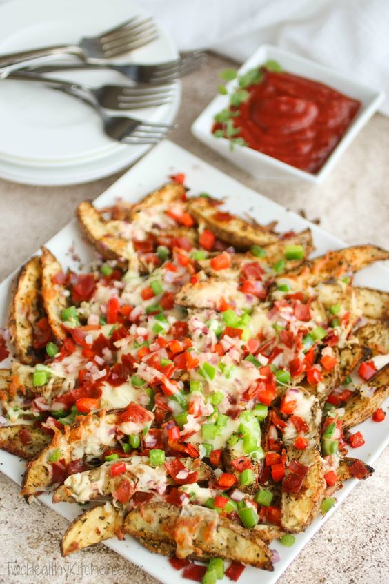 Cheesy Oven-Baked Pizza Fries