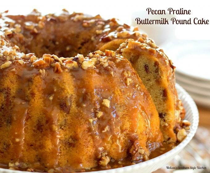 Pecan Praline Buttermilk Pound Cake