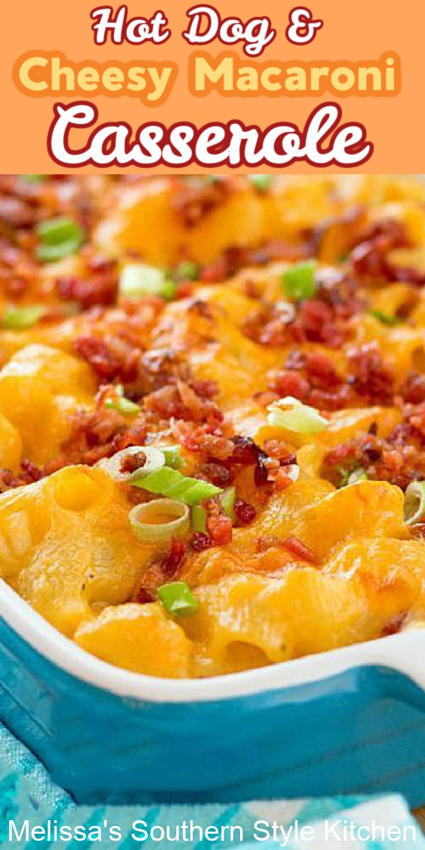 Kids of all ages LOVE this down home Hot Dog Cheesy Macaroni Casserole #hotdogs #macaroniandcheese #hotdogmacaroni #hotdogcasserole #casseroles #dinnerideas #dinner #cheese #macaroni #pasta #casserolerecipes #southernfood #southernrecipes via @melissasssk