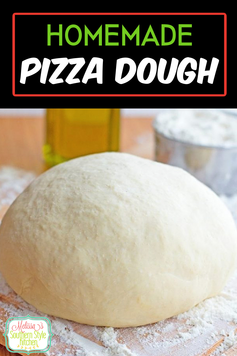 Set up a toppings bar and let everyone build their own pizza using this Homemade Pizza Dough #pizzadough #pizza #pizzarecipes #bestpizzadoughrecipe #homemadepizzadough via @melissasssk