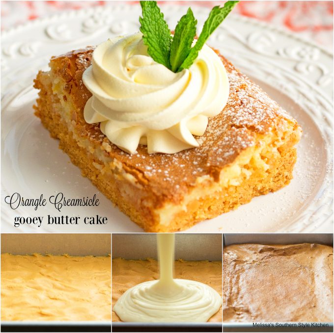 gooey butter cake preparation images