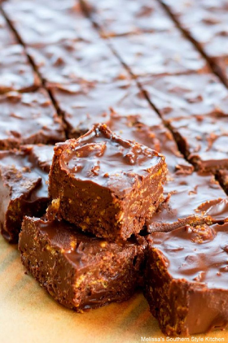 No Bake Chocolate Peanut Butter Bars - melissassouthernstylekitchen.com