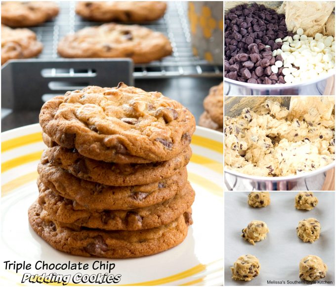 step-by-step images and ingredients to make cookies
