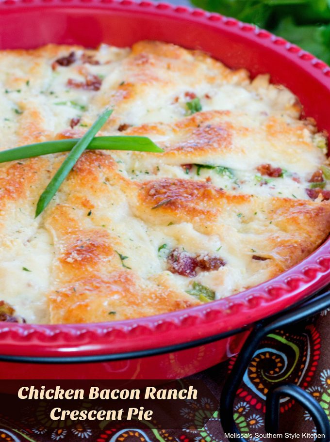 Chicken Bacon Ranch Crescent Pie 