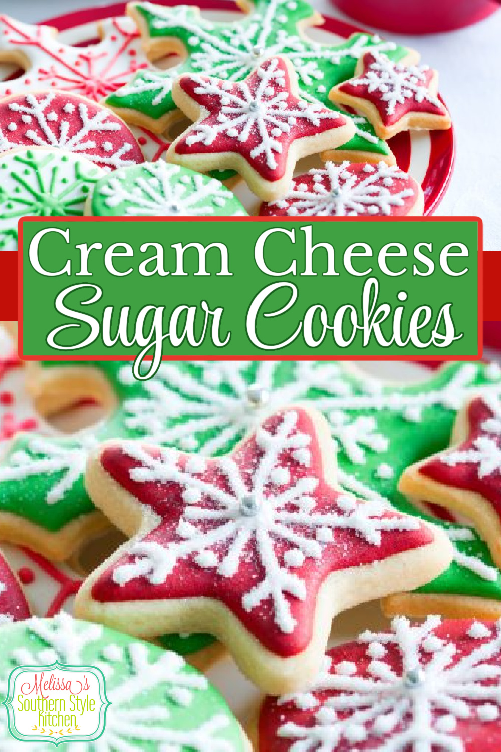 Add these Cutout Cream Cheese Sugar Cookies to your holiday baking plans #christmascookies #sugarcookies #bestsugarcookies #creamcheesecookies #cookierecipes #holidayrecipes #holidaybaking #creamcheesecookies #holidays #cookieswap #desserts #dessertfoodrecipes #southernrecipes #southernfood #melissassouthernstylekitchen via @melissasssk