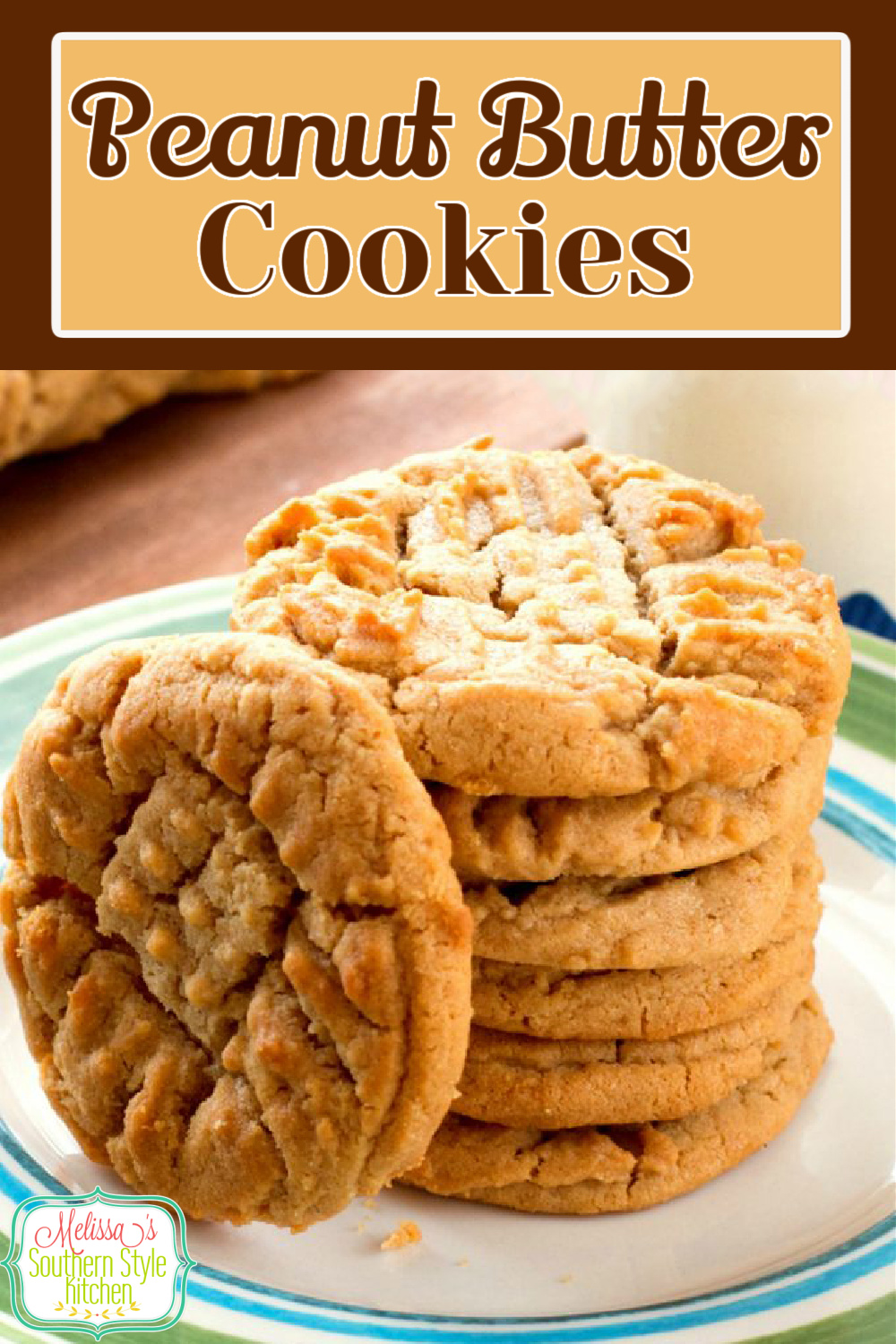 These Classic Soft Peanut Butter Cookies pack a taste of nostalgia in every bite #peanutbuttercookies #classicpeanutbuttercookies #cookies #cookierecipes #holidaybaking #christmascookies #holidays #peanutbutter #comfortfcood #kidfriendly #southernfood #southernrecipes