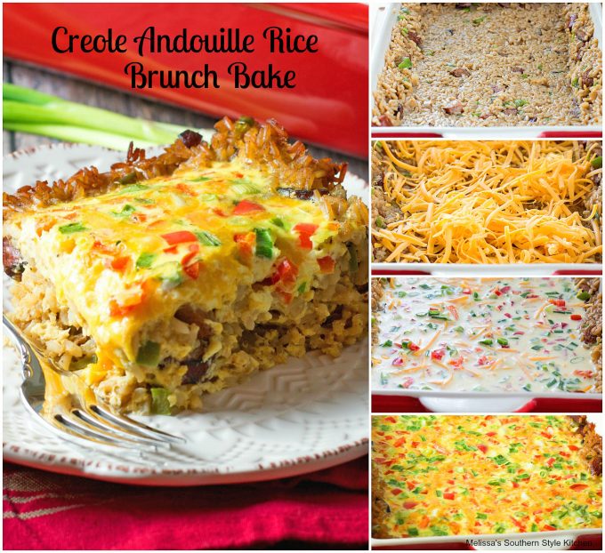 Creole Andouille Rice Brunch Bake